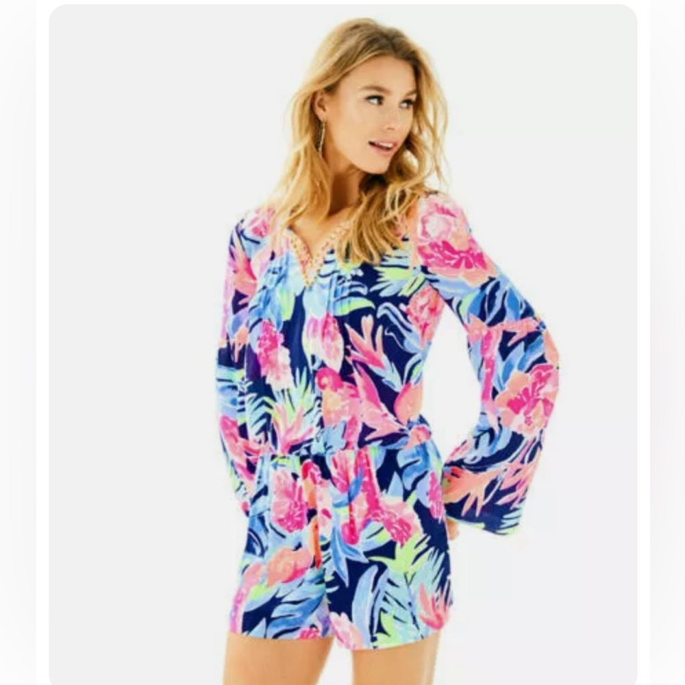 Lilly Pulitzer Arielle Romper Tropicolada